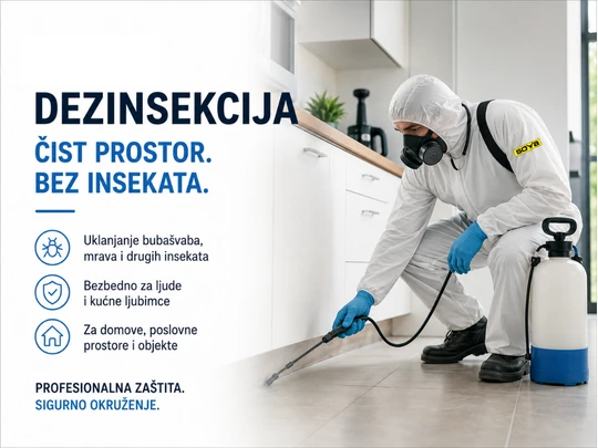 Disinsection — a clean space without insects: removal of cockroaches, ants and other insects, safe for people and pets, for homes and business premises