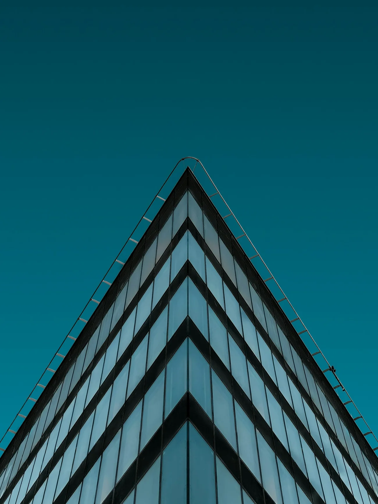 Glass façade of a modern building