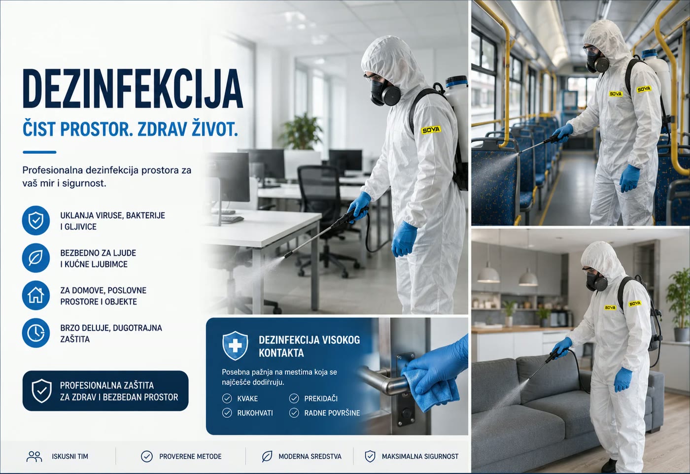 Dezinfekcija prostora i klima uređaja zamagljivanjem
